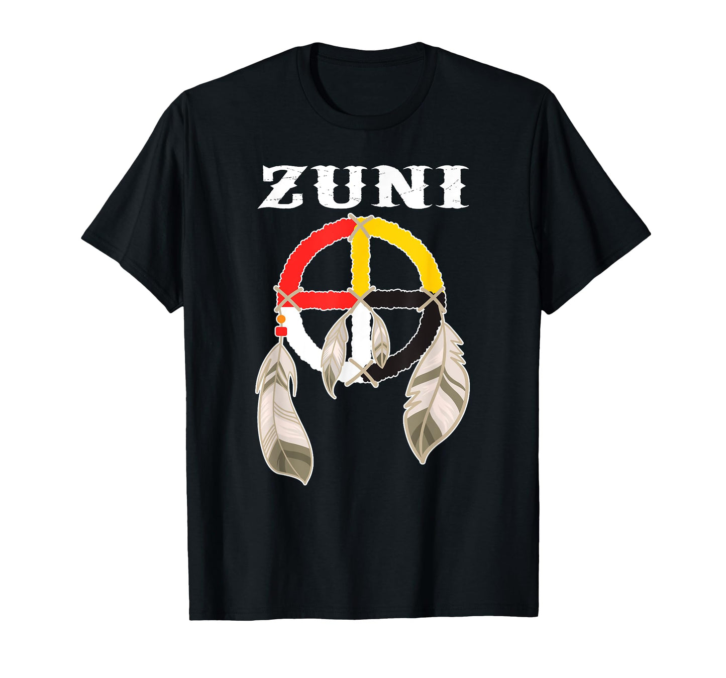 Zuni Tribe Nation Pueblo Native Indian Medicine Wheel T-Shirt