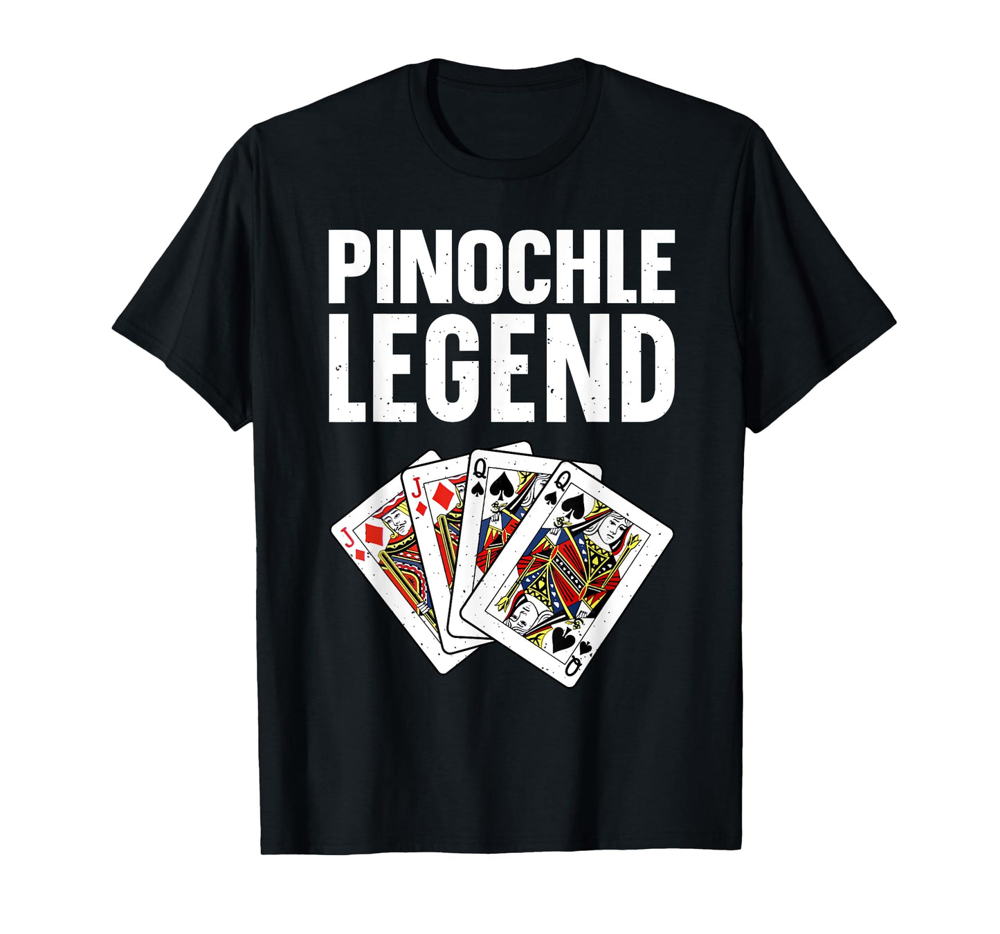 Funny Pinochle Art For Men Women Card Game Pinochle Players T-Shirt