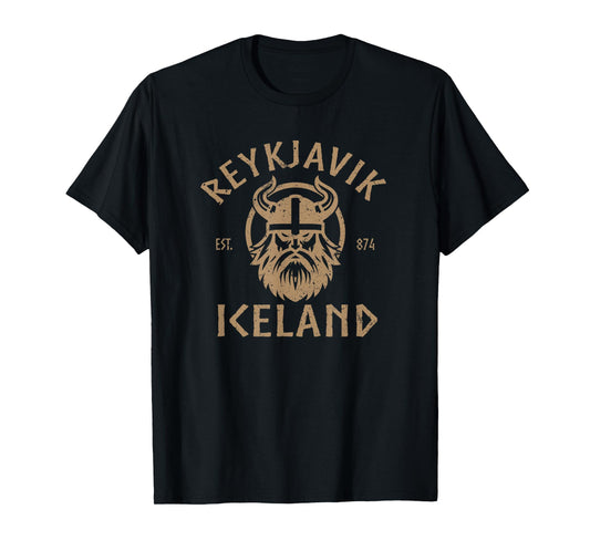 Reykjavík Iceland Viking Grapic T-Shirt
