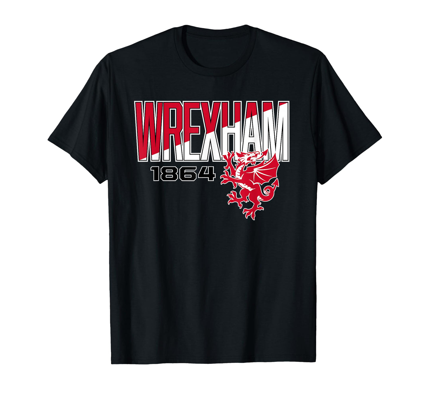 Wrexham Wales Split Font T-Shirt