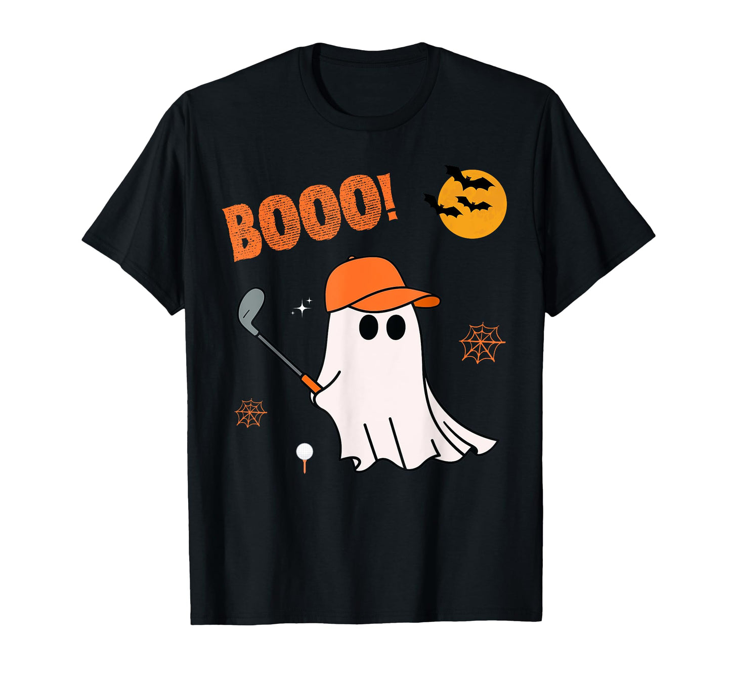 Halloween Golf Skeleton Spooky Vintage Funny Golf Halloween T-Shirt
