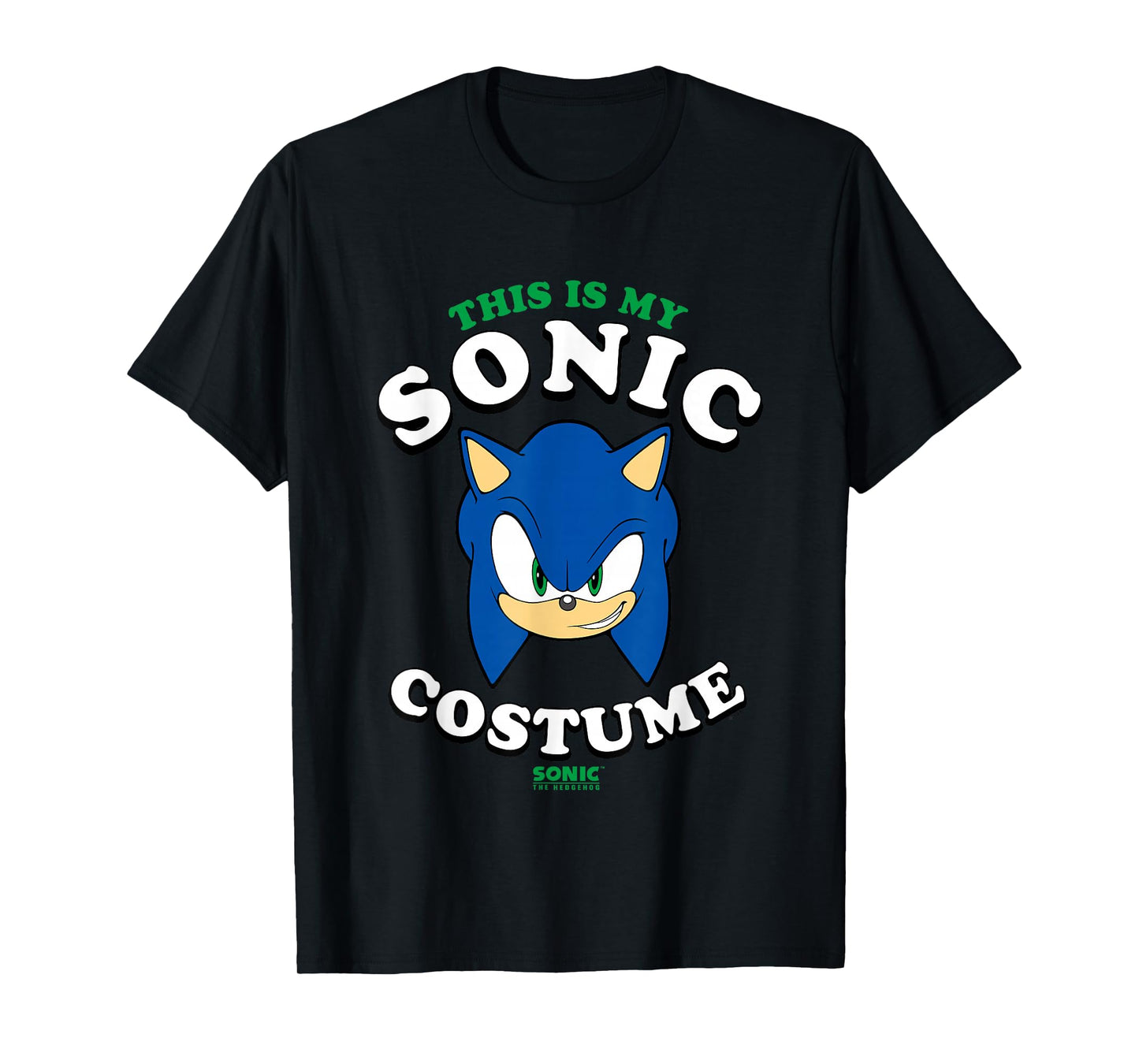 Sonic The Hedgehog Halloween This Is My Sonic Costume T-Shirt