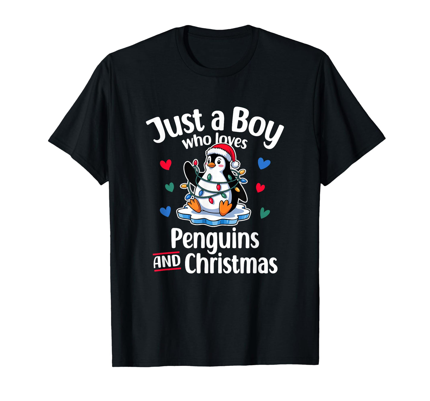 Just a Boy Who Loves Penguins & Hot Cocoa T-Shirt