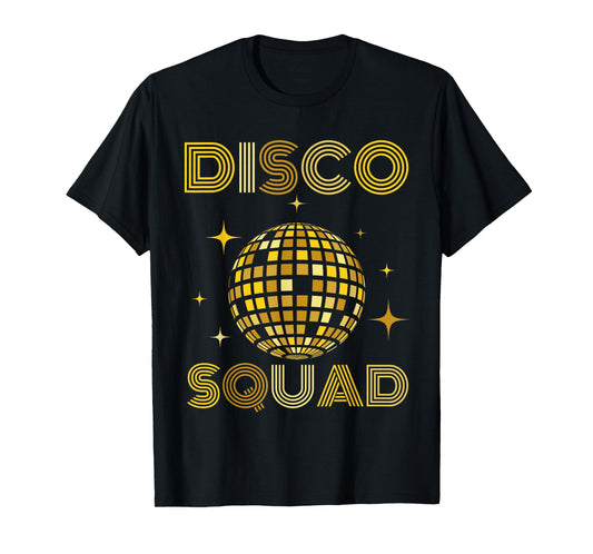 Vintage Disco Squad Reunion Party 70s 80s Mirror Ball Theme T-Shirt