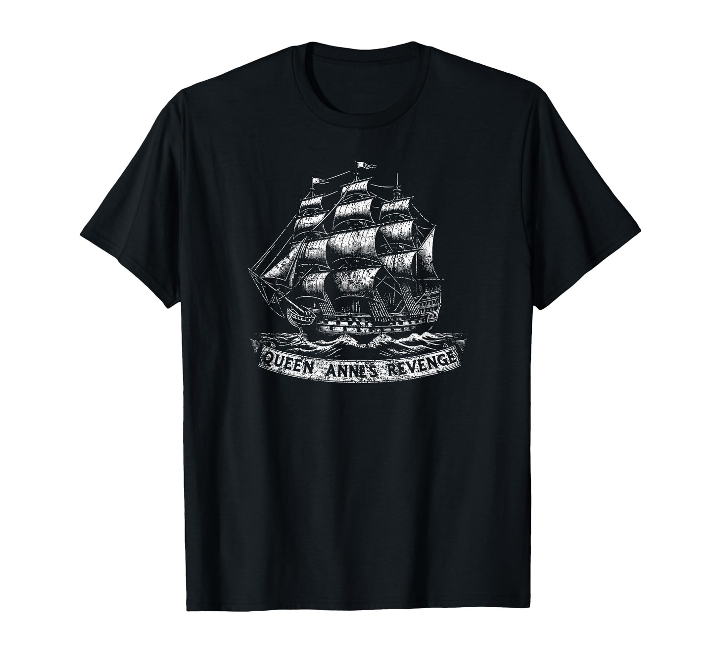 Queen Anne's Revenge Blackbeard's Flagship Distressed T-Shirt