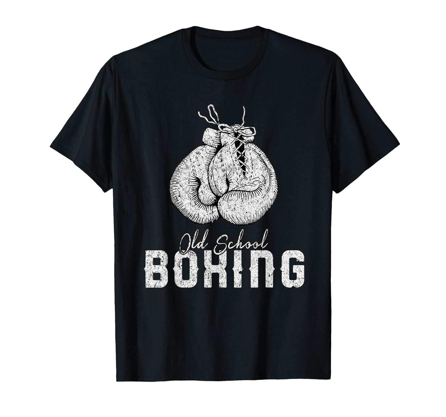 Mens Old School Boxing Classic Fighting T-Shirt