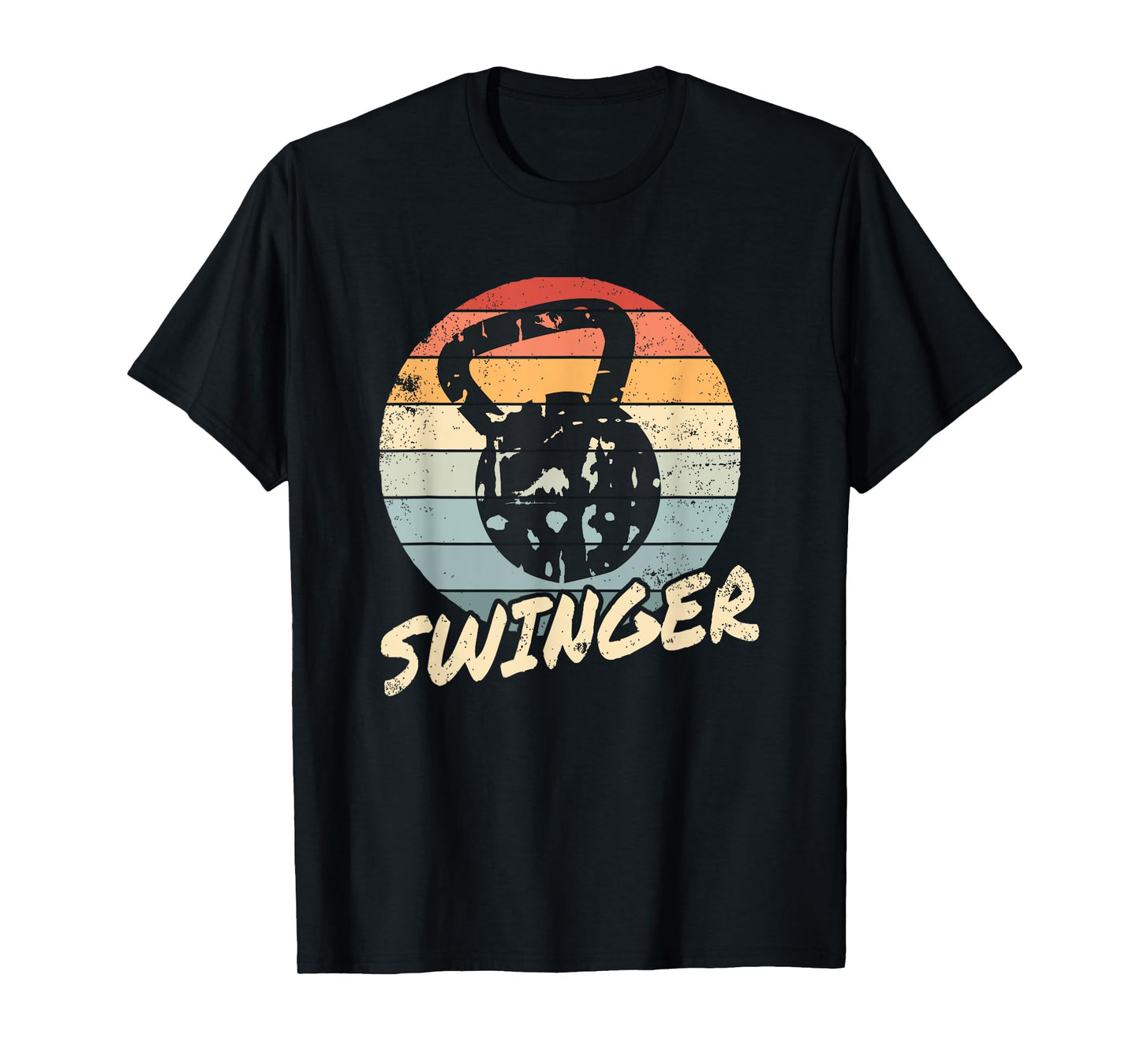 Funny Kettlebell Swinger Workout Gym Bodybuilder Fitness T-Shirt