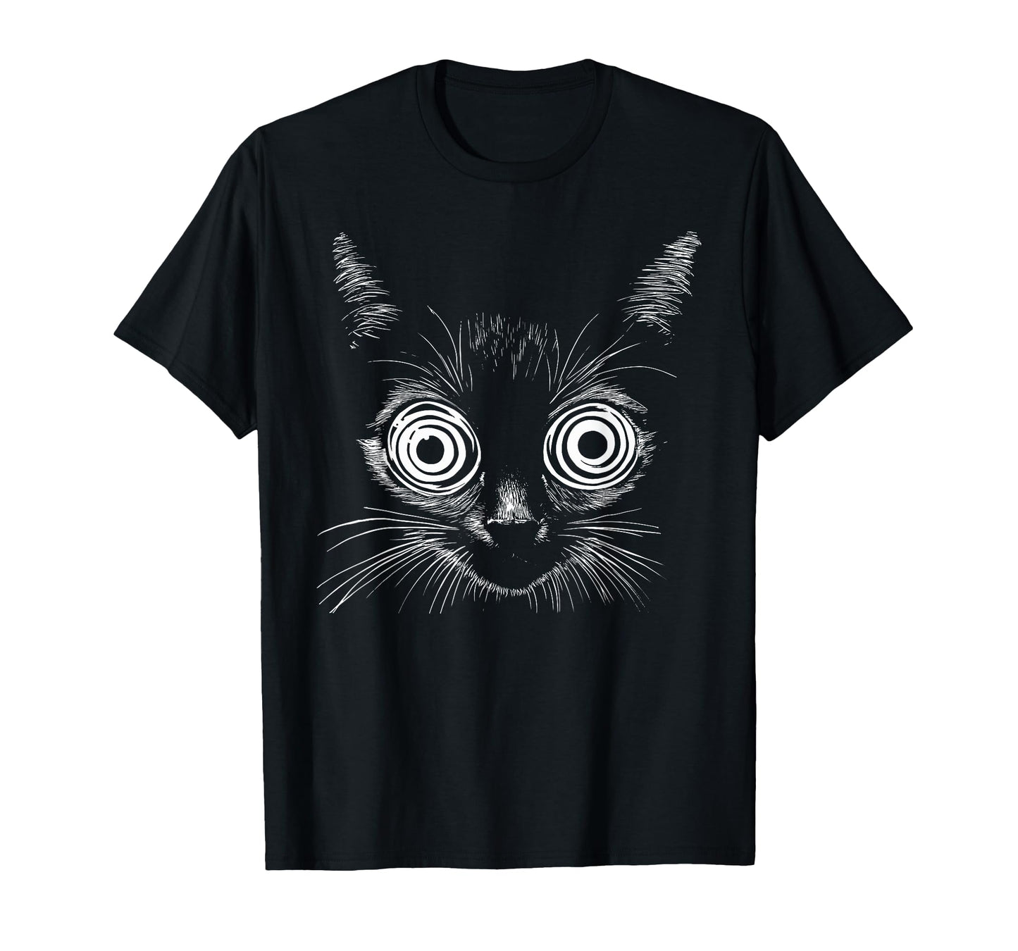 Psychedelic Cats Gothic Alt Dark Aesthetic Grunge Weirdcore T-Shirt