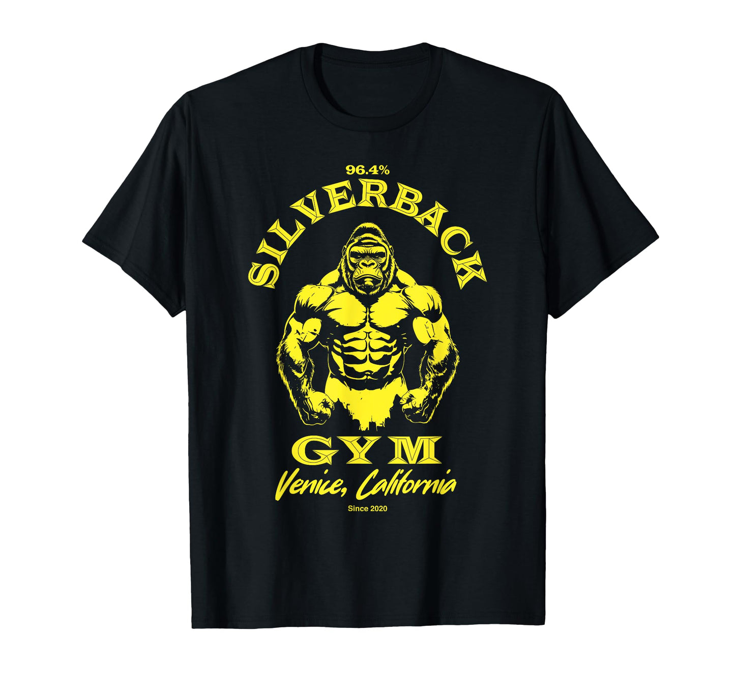 96.4% Silverback Gym apparel, body building, Strongman, ape T-Shirt