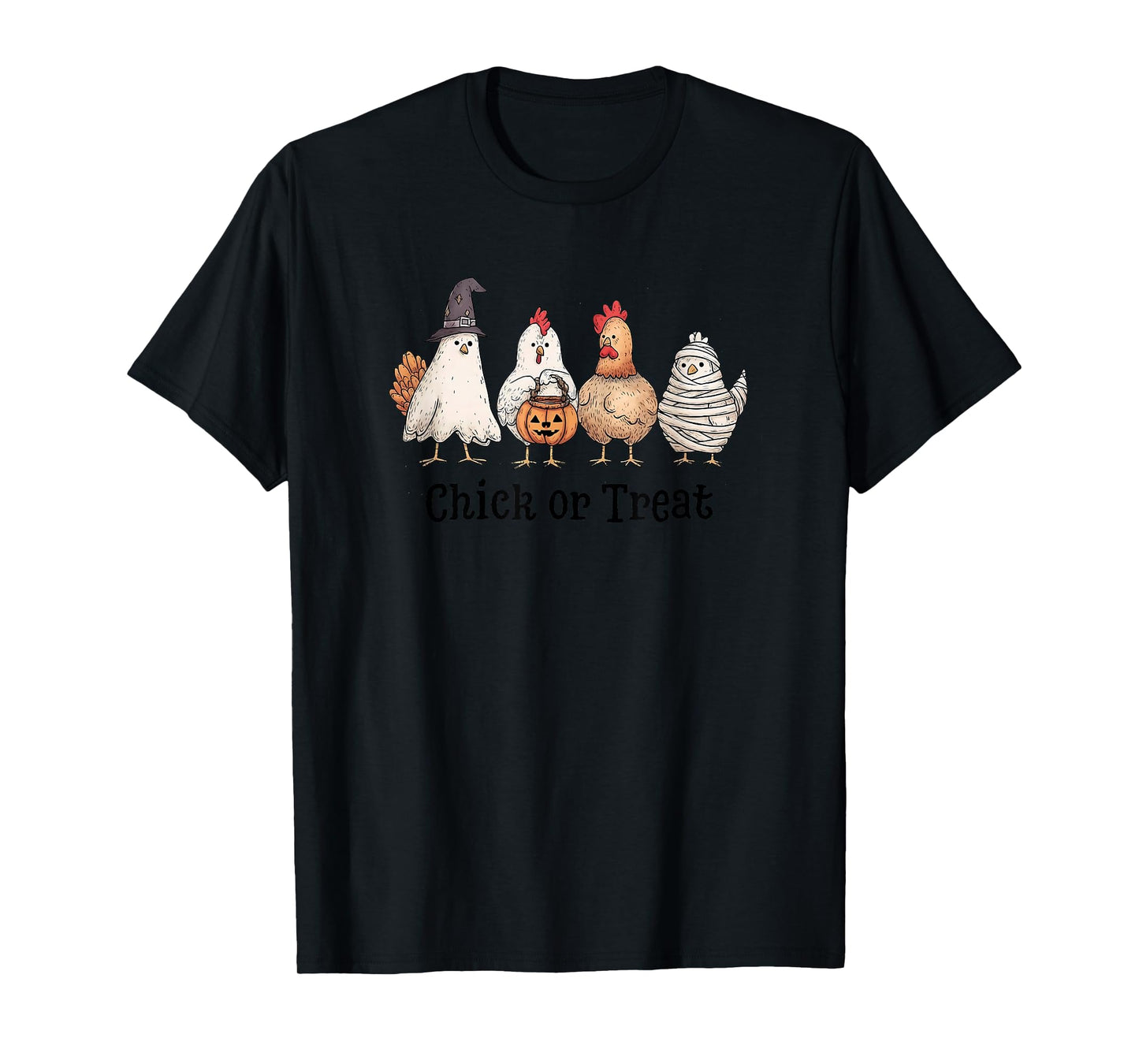 Chicken Skeleton Chick Or Treat Spooky Season T-Shirt