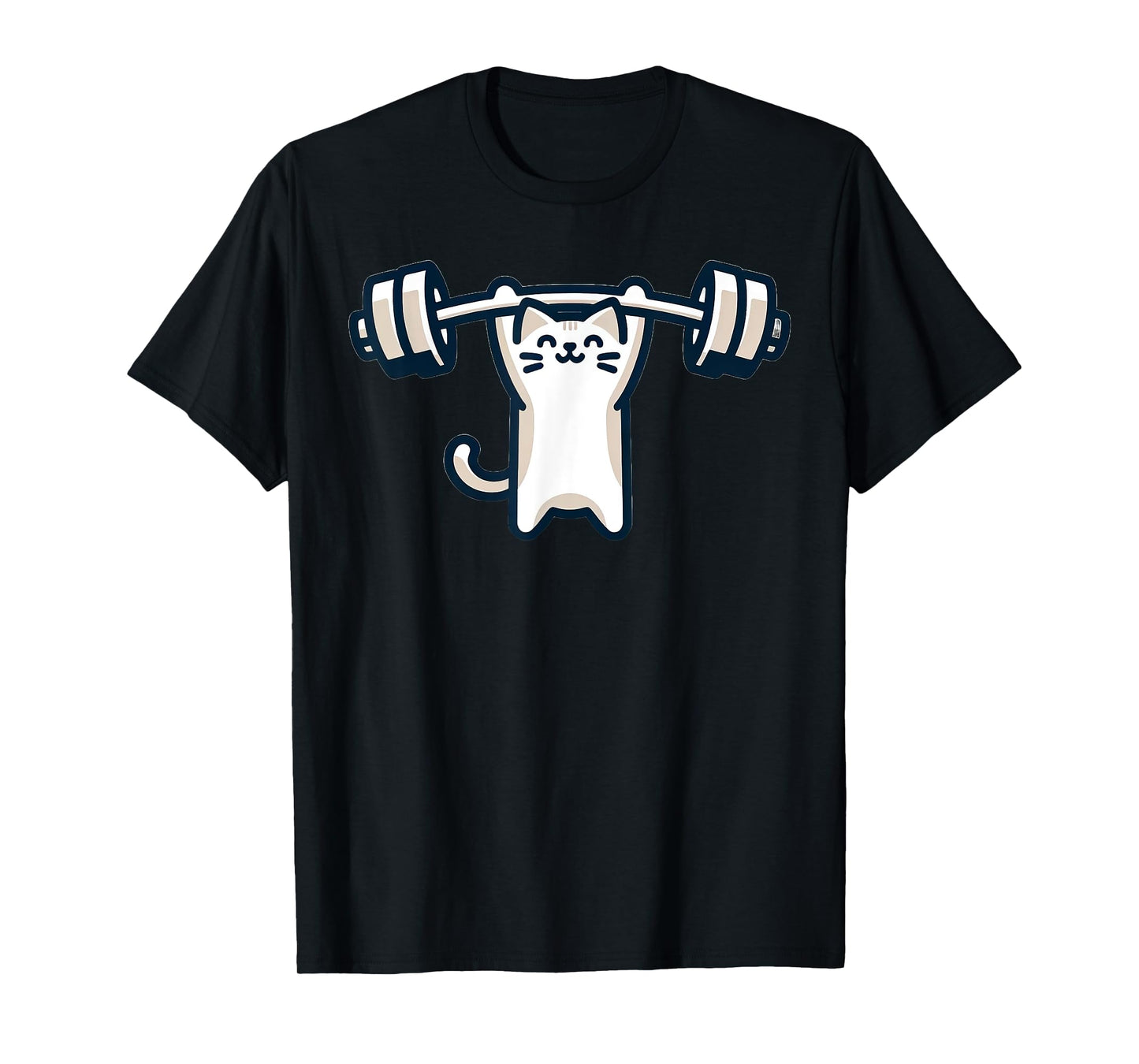 Cat Powerlifting Weightlifting Gym Workout T-Shirt