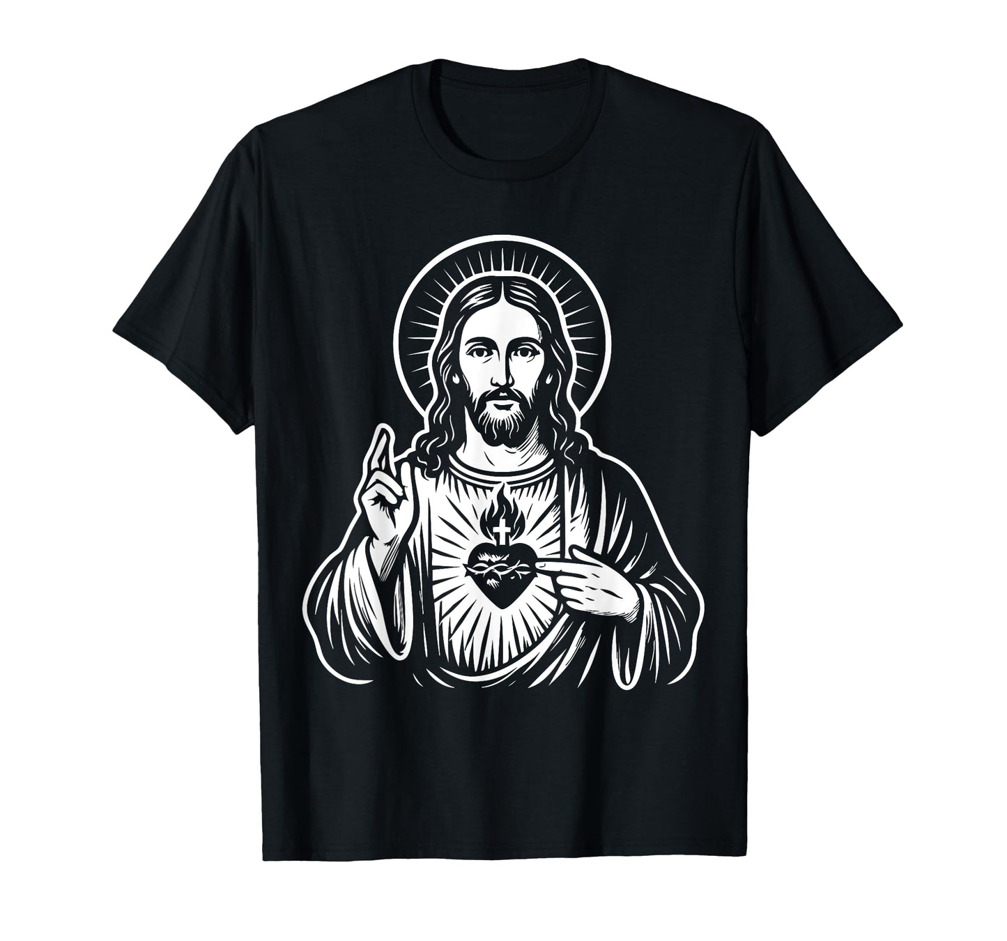 Sacred Heart of Jesus Christ Catholic Art T-Shirt
