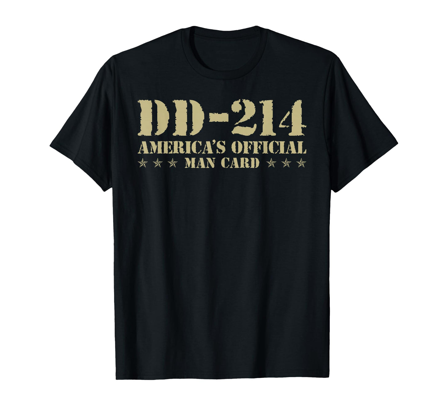 DD-214 America's Official Man Card Veteran Day Retro Army T-Shirt