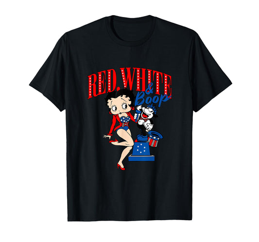 Betty Boop 4th Of July Red White & Boop T-Shirt
