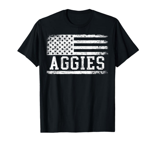 Retro Personalized Aggies-Heart Men Women Kid T-Shirt