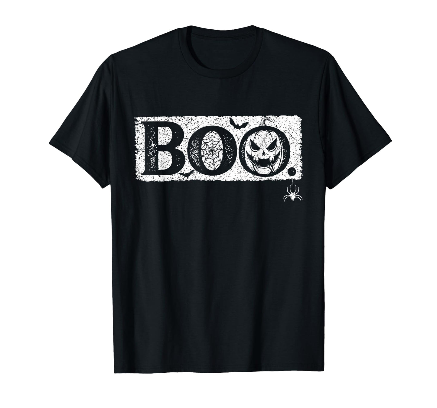 Vintage Halloween Pumpkin Boo Funny Costume Men Women Kids T-Shirt