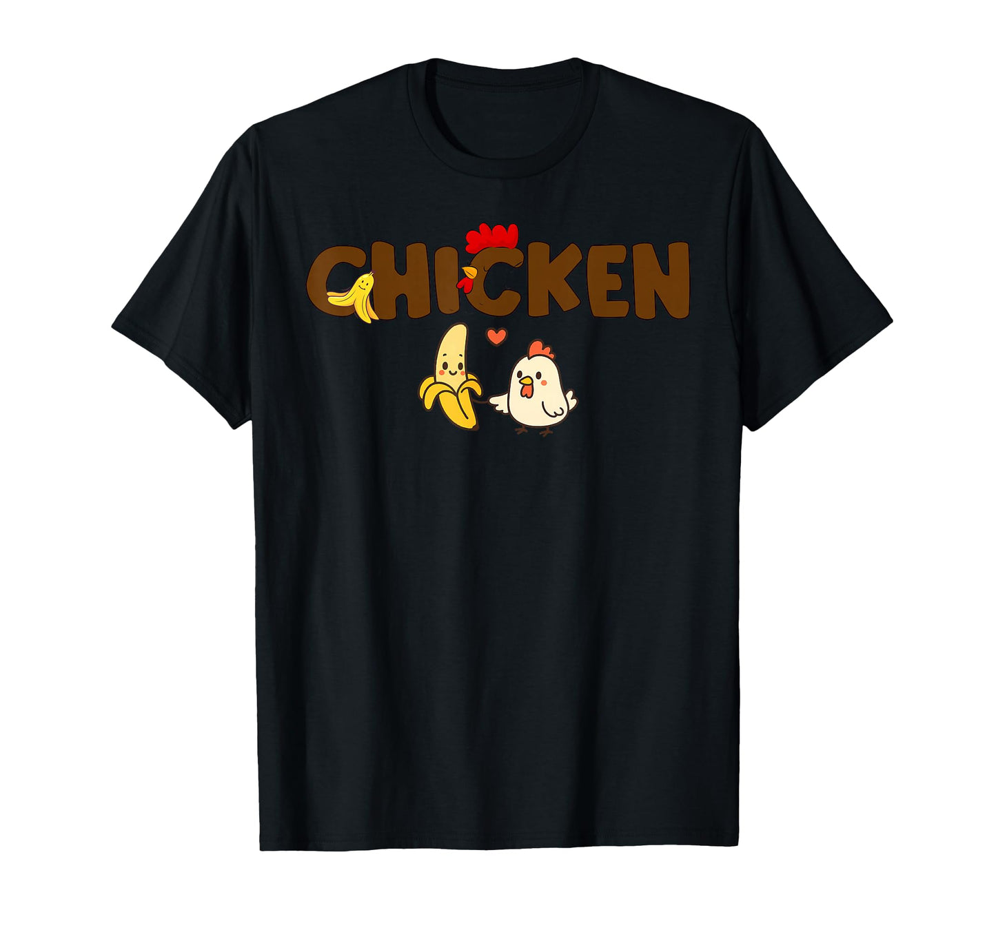 Funny Chicken & Banana Halloween Couples Family Costume 2025 T-Shirt