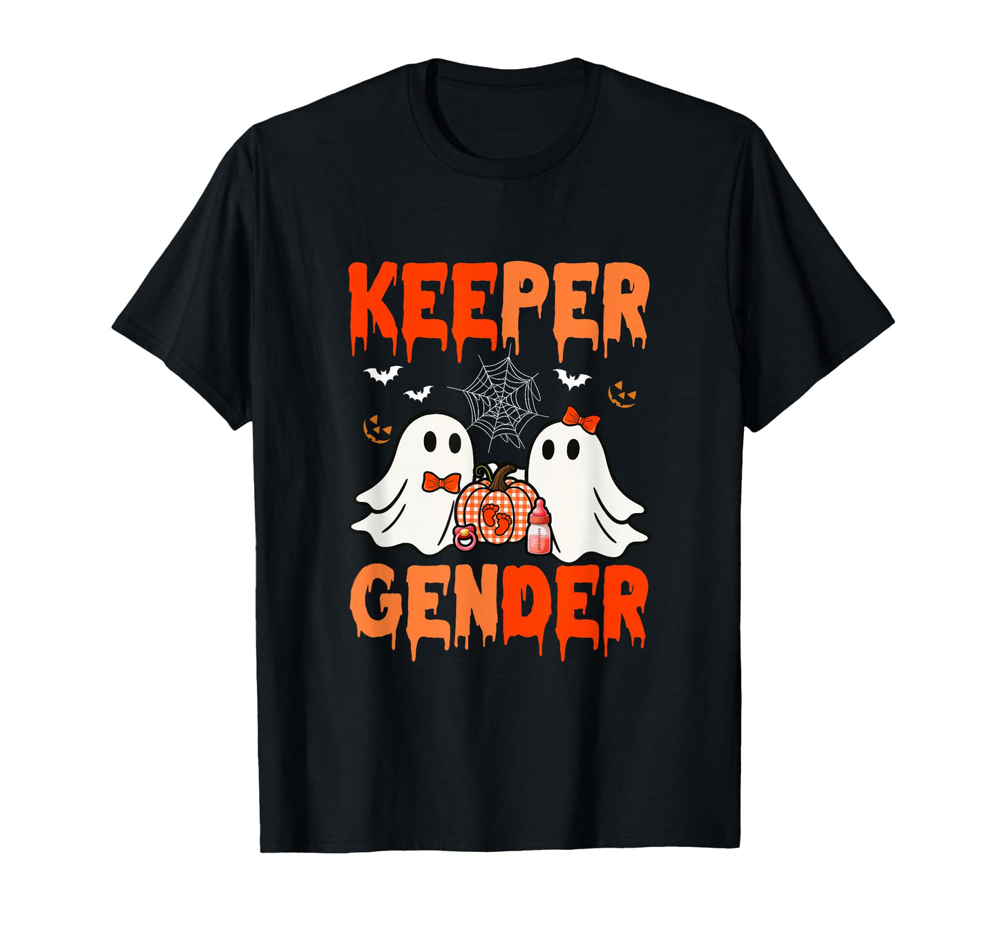 Keeper of Gender Halloween Couple Boos Expecting Baby T-Shirt