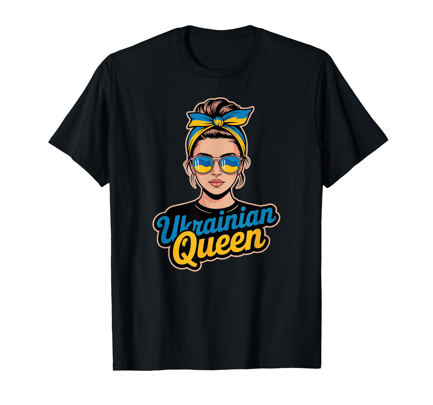 Ukraine Retro Style Woman Graphic Cultural Pride Art T-Shirt