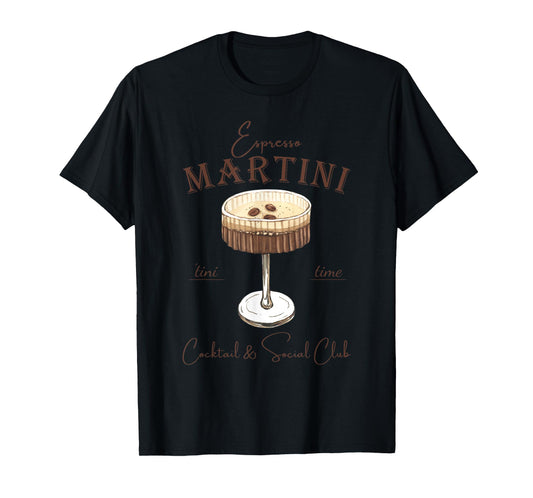 Espresso Martini Social Club Drinking Vintage T-Shirt