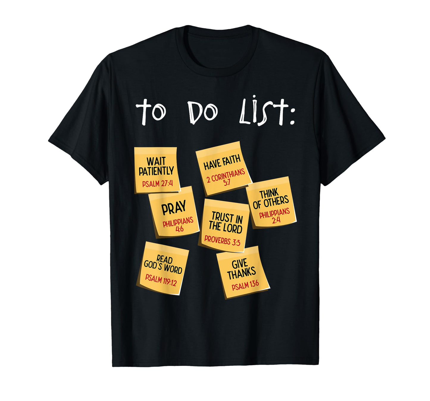 Christian To Do List Christian Planner T-Shirt