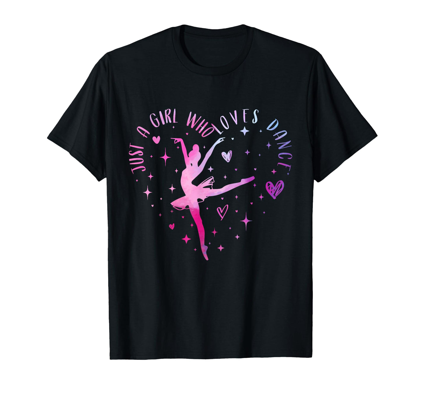 Cute Just a girl who loves Dance lover Girl Ballet Dancing T-Shirt