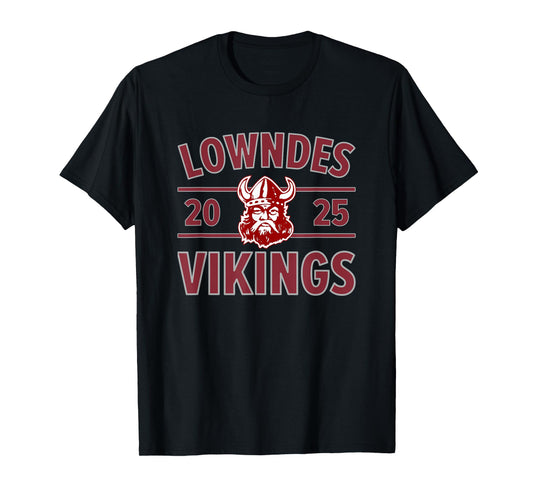 Lowndes Vikings Logo 2025 HS T-Shirt