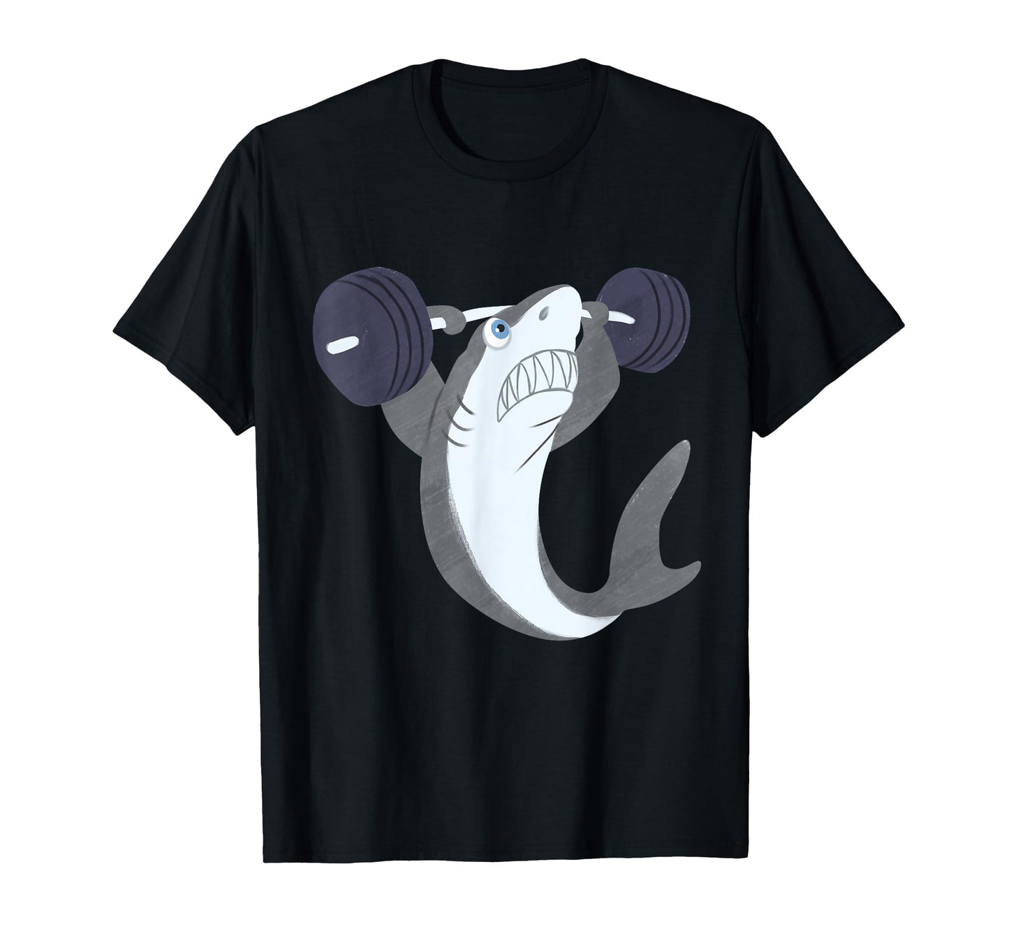 Weightlifing Shark Barbell - Funny Workout Gym Weightlifter T-Shirt