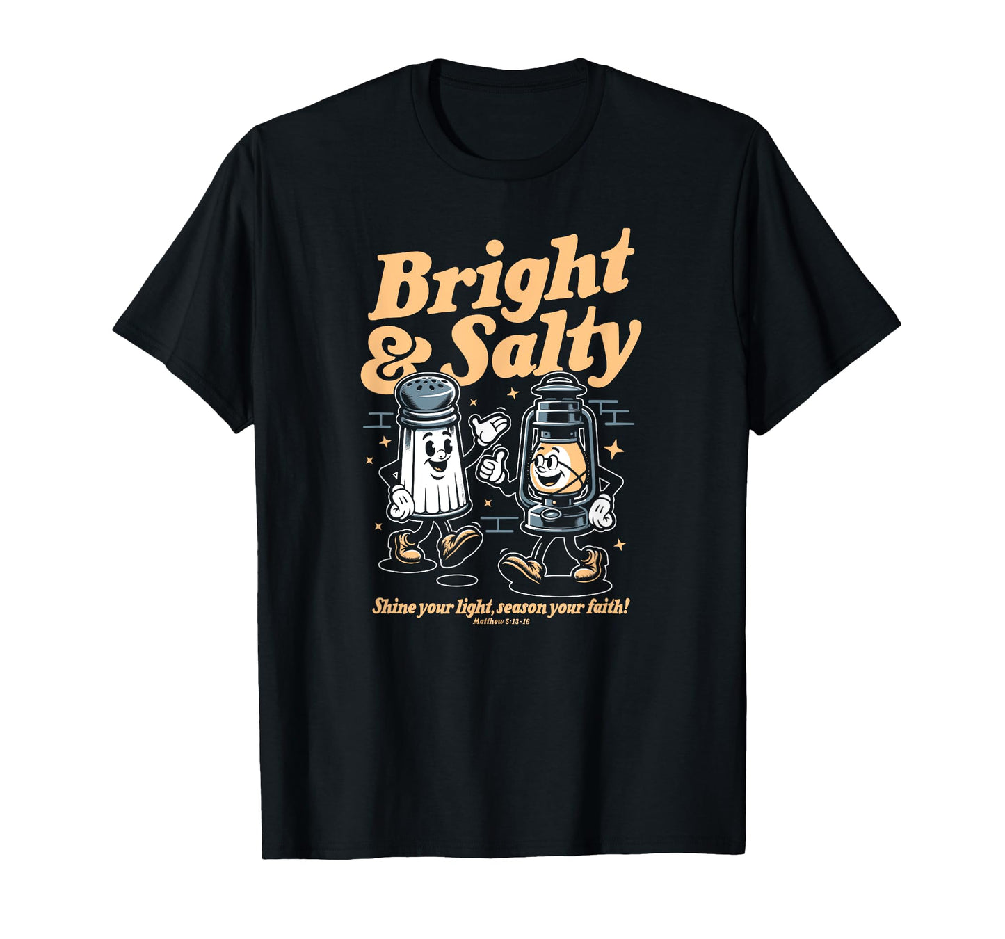Salt & Light Of The World Matthew 5 Bible Verse Christian T-Shirt