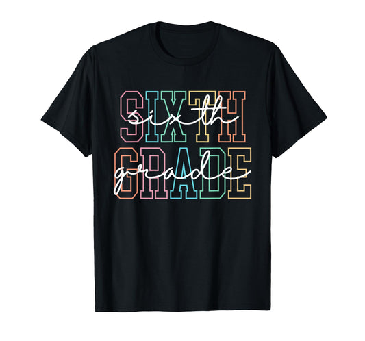 Sixth Grade Squad 6th Grade Team Retro First Day of School T-Shirt