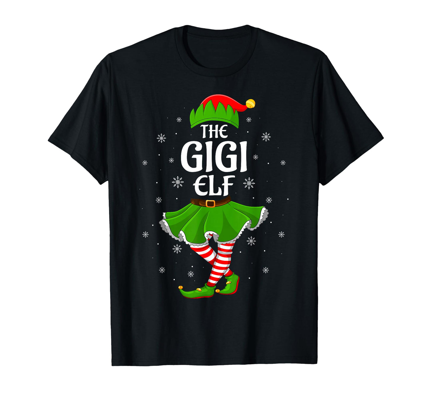 Gigi Elf Christmas Family Girls Women Elf Squad Xmas T-Shirt