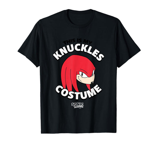 Sonic The Hedgehog Halloween Retro Knuckles Costume T-Shirt