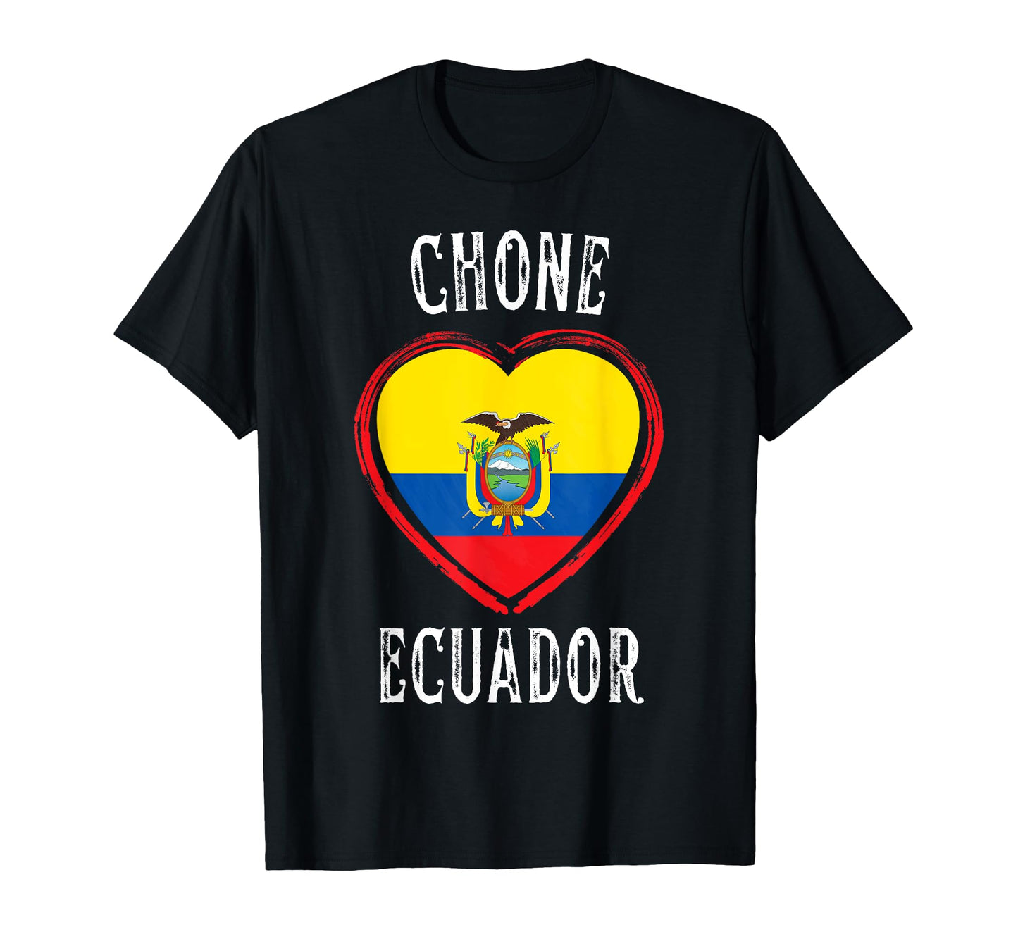 Ecuador Flag Heart Chone City T-Shirt