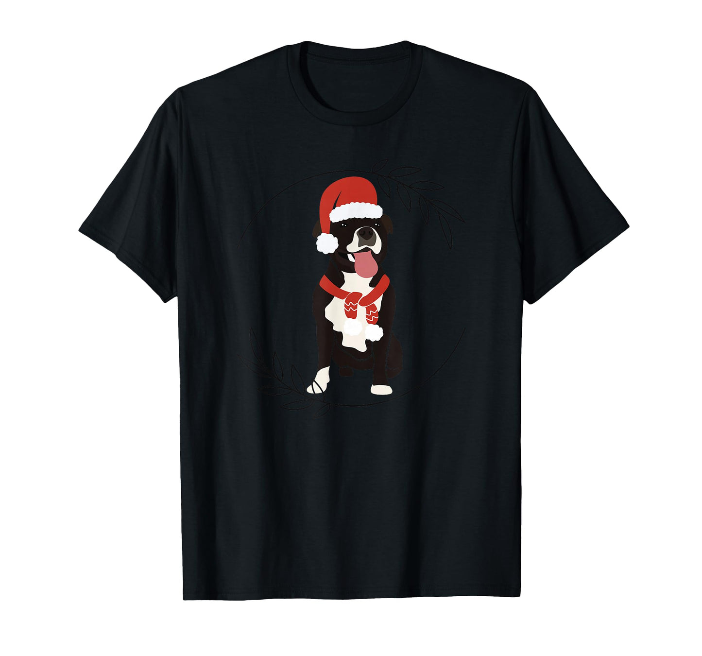 APBT Christmas Santa Pitbull Xmas Pittie Parent Dog Lovers T-Shirt