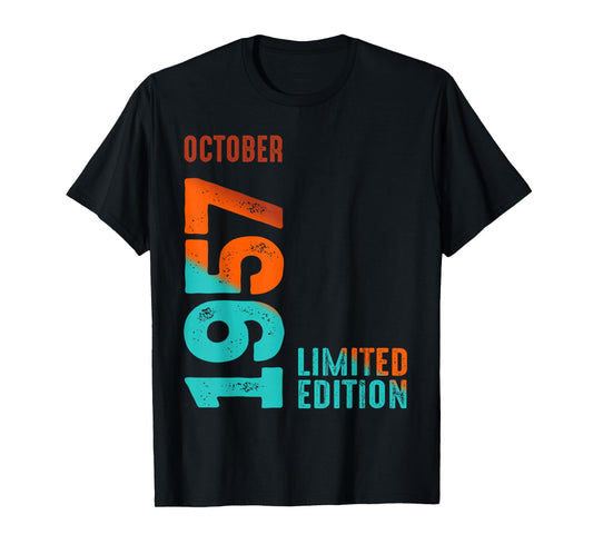 October 1957 Limited Edition Birthday T-Shirt