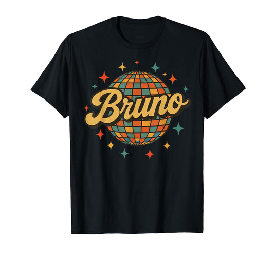 Vintage Bruno Personalized Name I Love Bruno 70's 80's Retro T-Shirt
