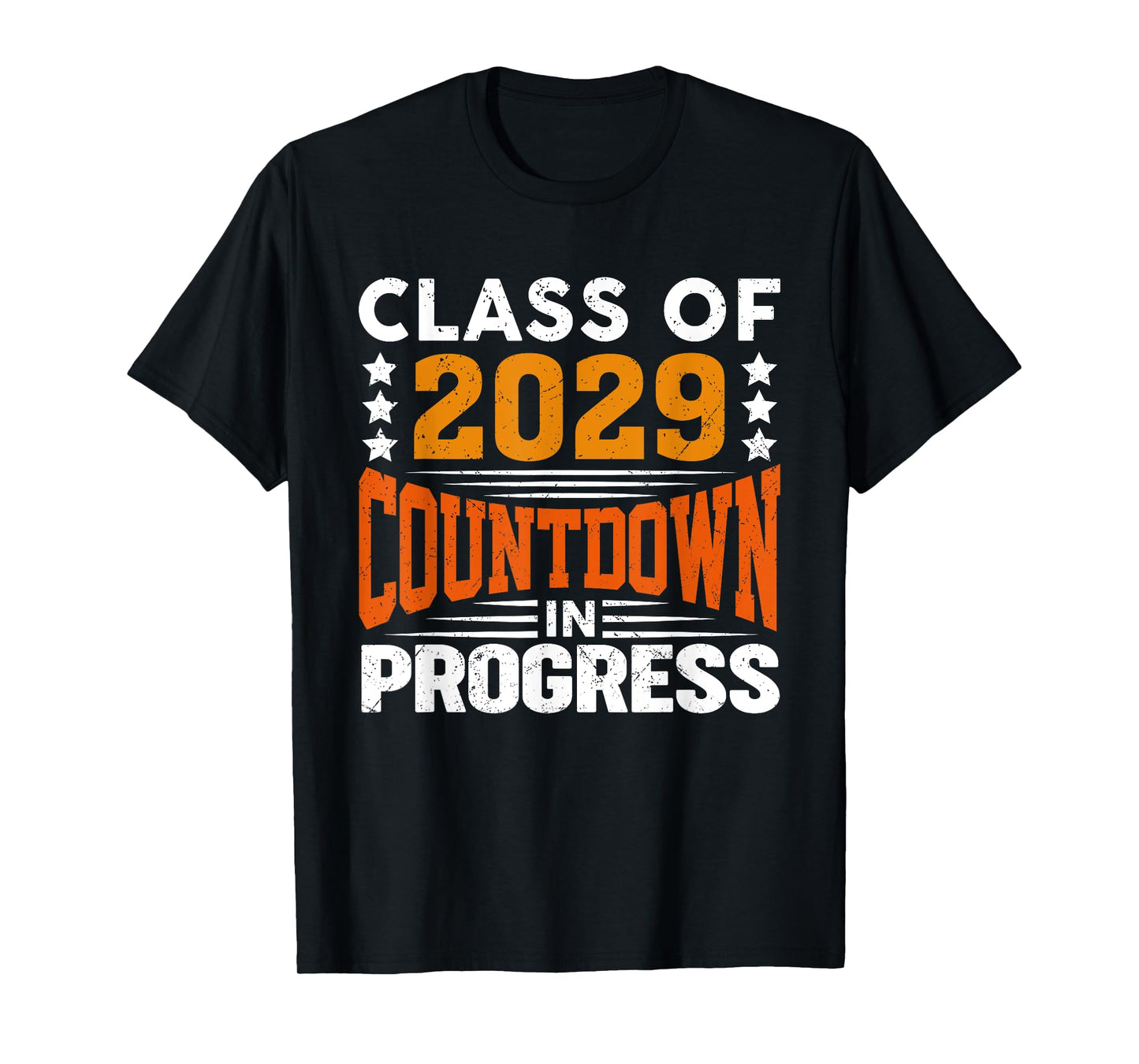 Class of 2029 Countdown in Progress Vintage First Day T-Shirt
