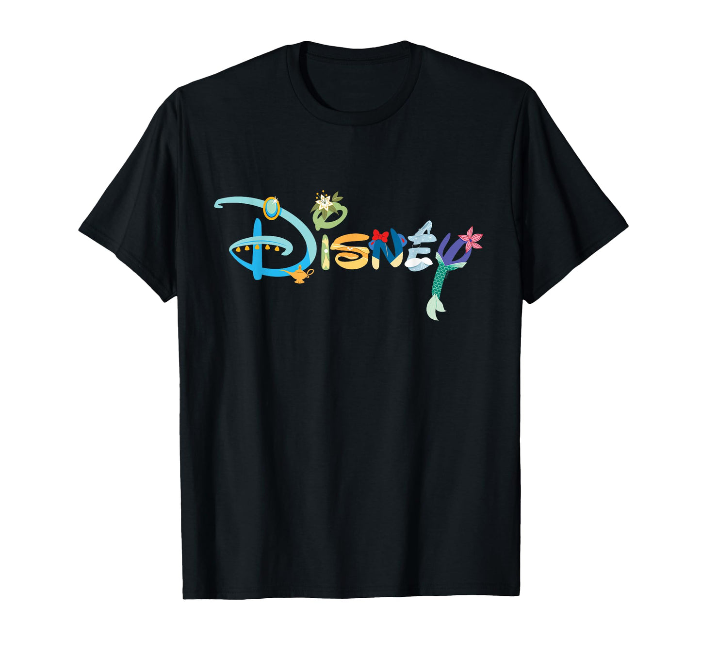 Disney Princess Letters Classic Disney Logo T-Shirt