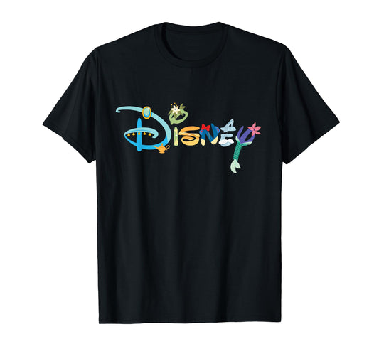 Disney Princess Letters Classic Disney Logo T-Shirt