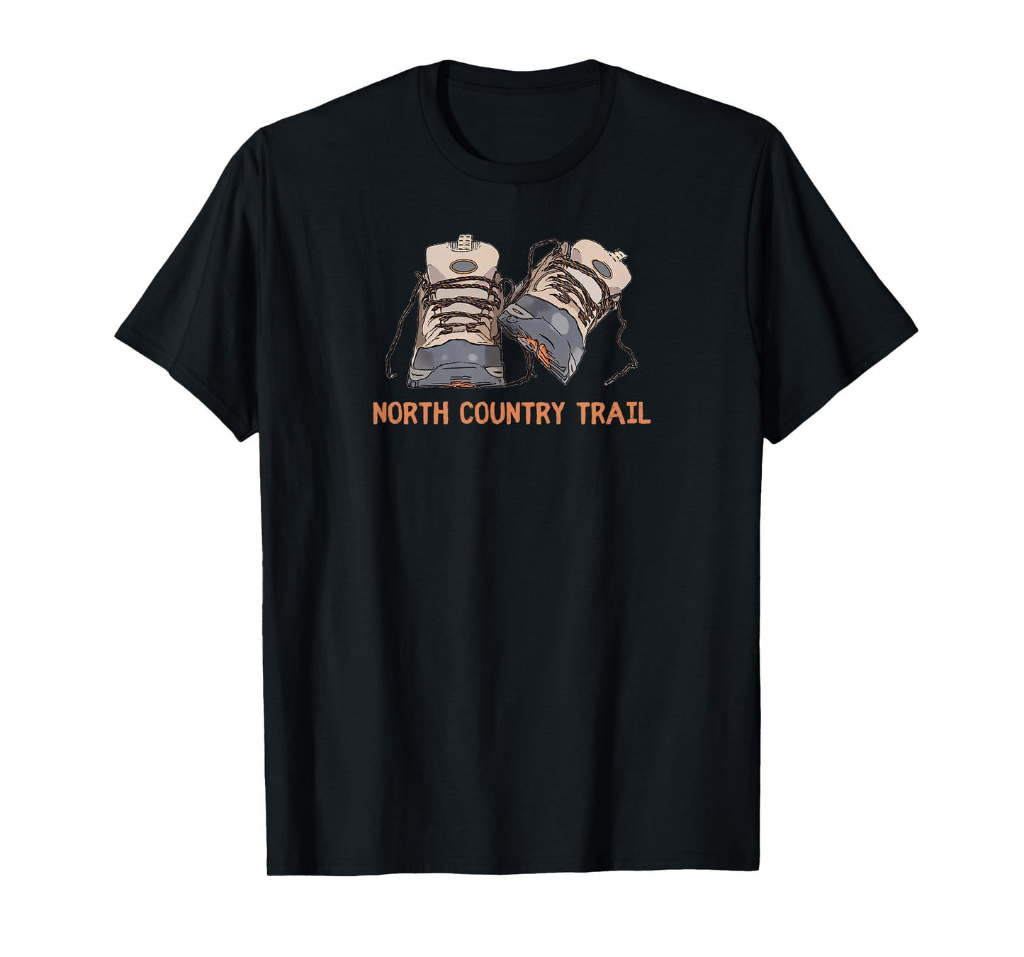 North Country Trail Hiking Boots Graphic T-Shirt