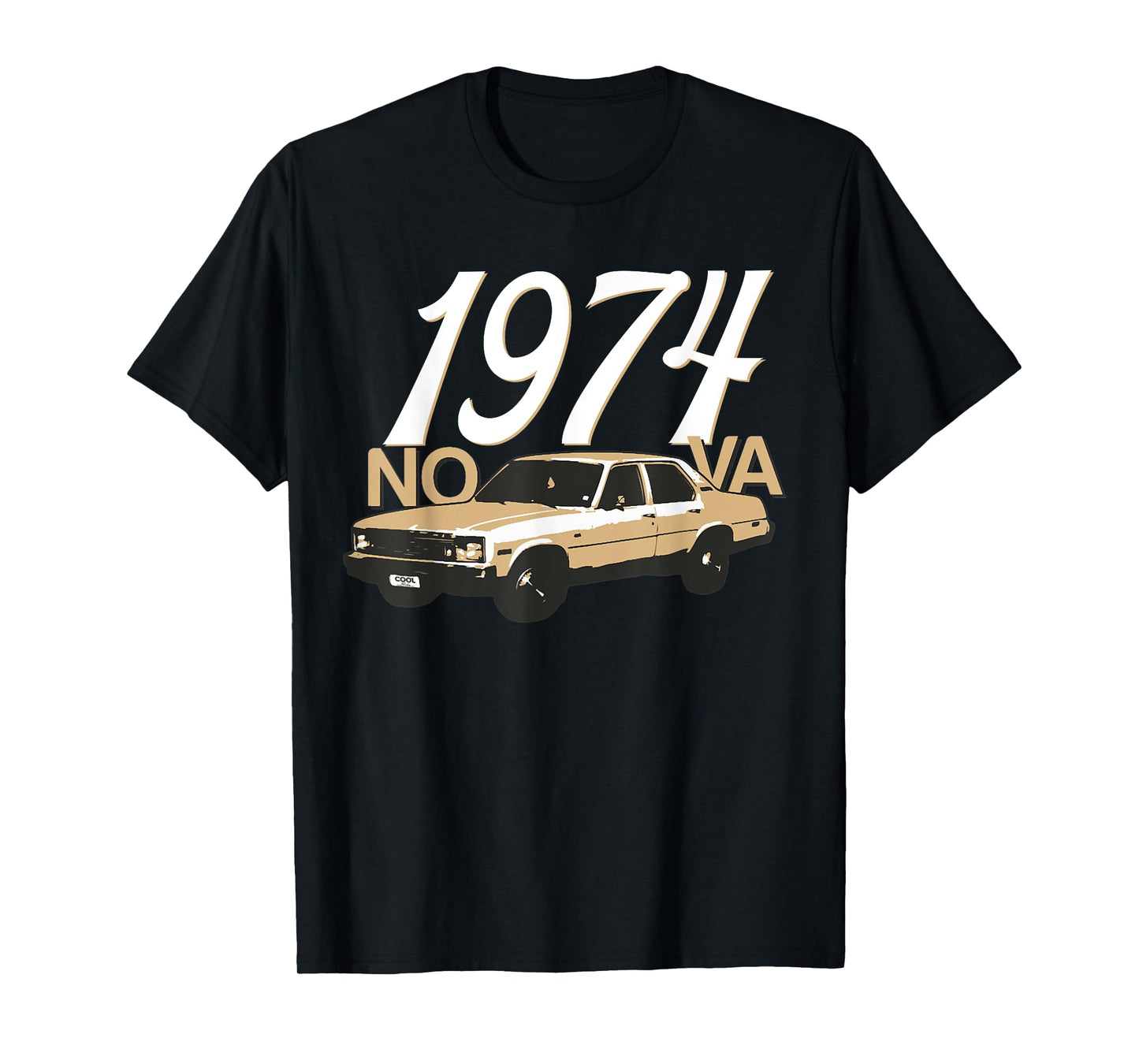1974 74 Chevys Nova 2 Classic Car Old School Muscle Car T-Shirt