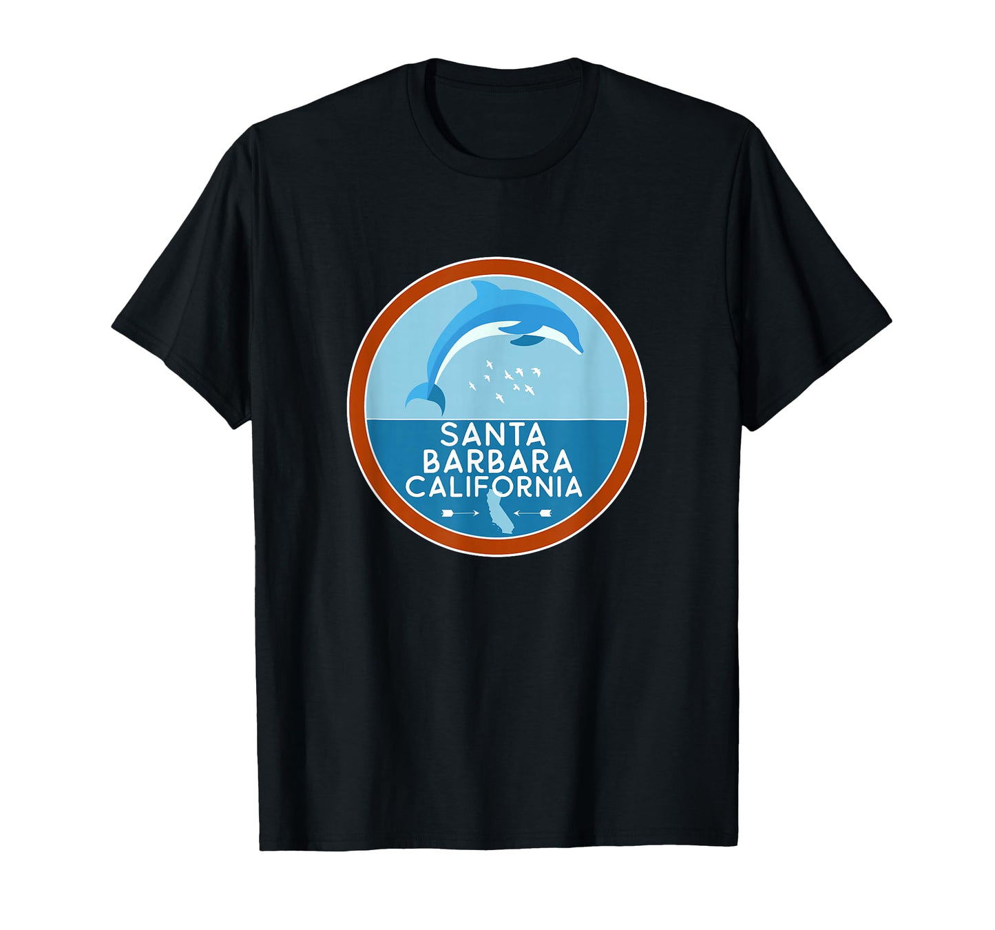 Santa Barbara California Dolphin CA Vacation Souvenir T-Shirt