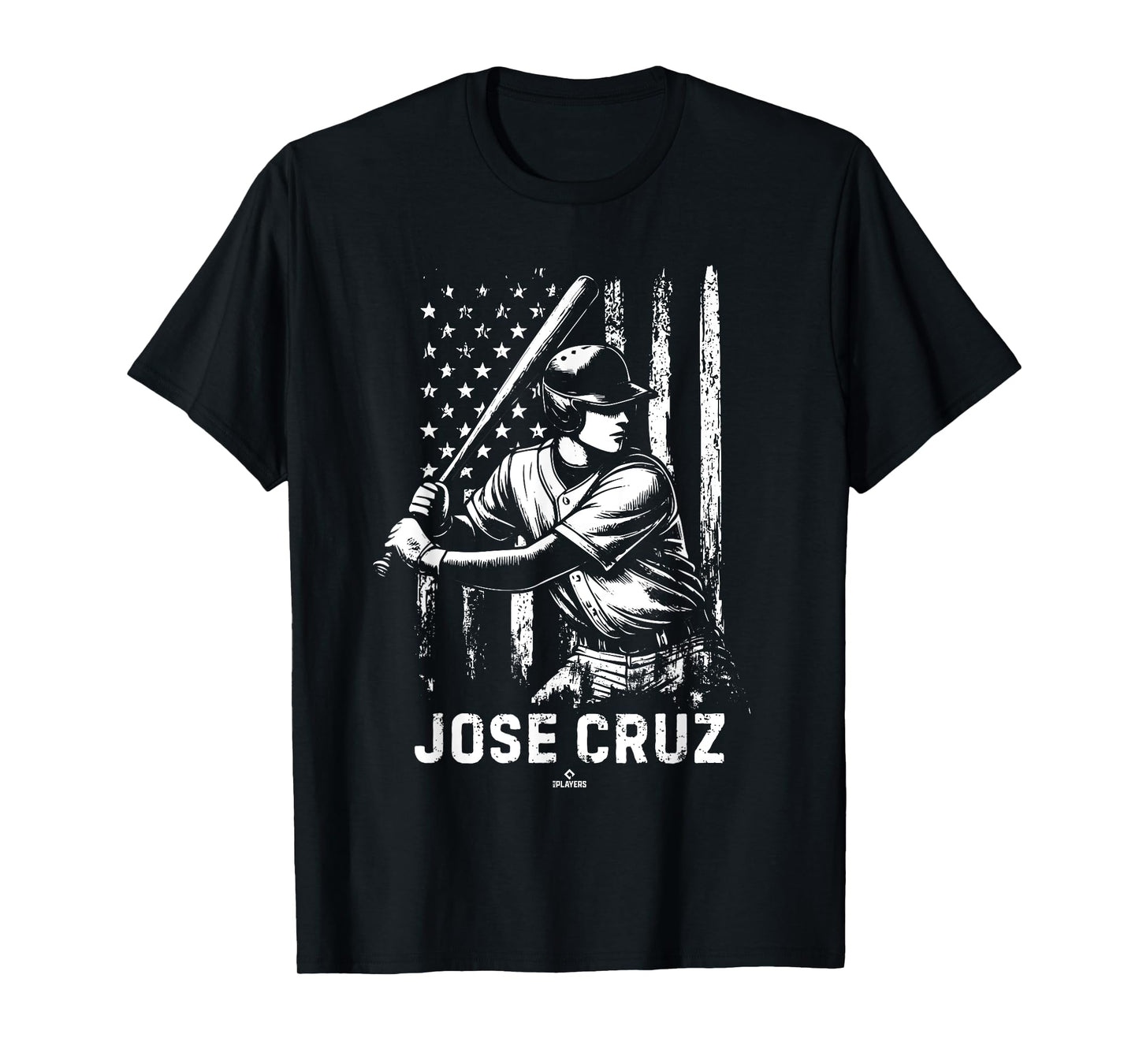 Player Illustration Flag Jose Cruz Prospect Baseball Fan T-Shirt