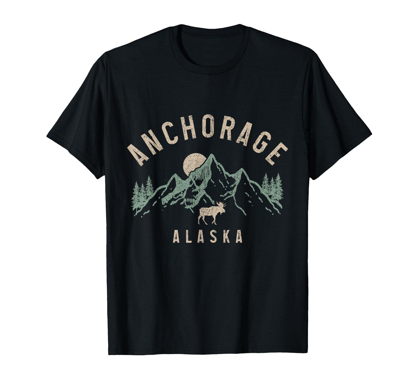 Anchorage Alaska Moose Mountains Nature Lover T-Shirt