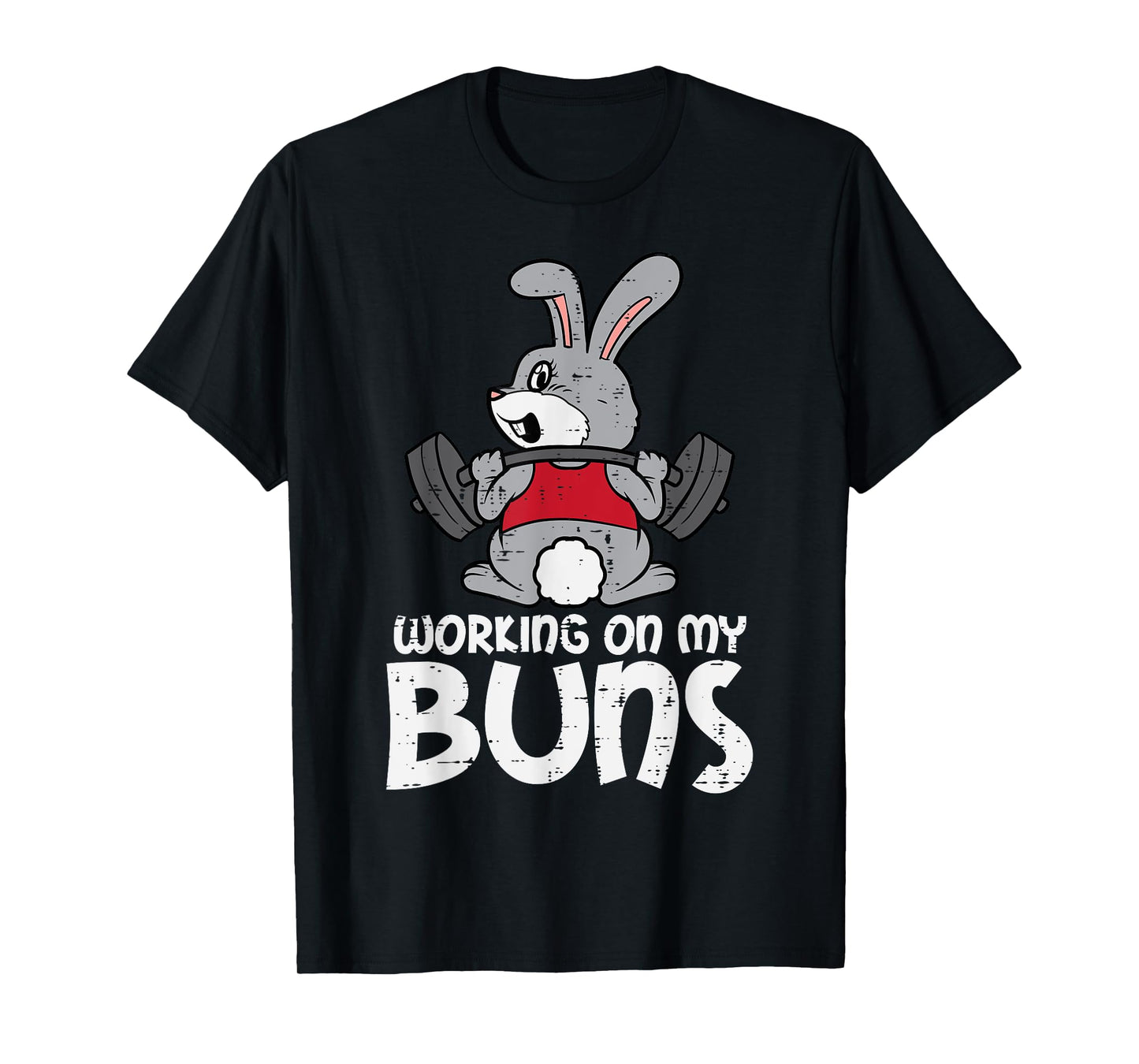 Easter Workout Working On My Buns Bunny Gym Men Women Kids T-Shirt