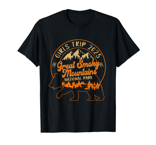 Girls Trip 2025 Great Smoky Mountains National Park Vacation T-Shirt