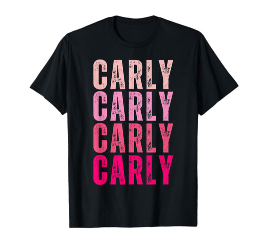 Personalized Name Carly I Love Carly 70's Vintage T-Shirt