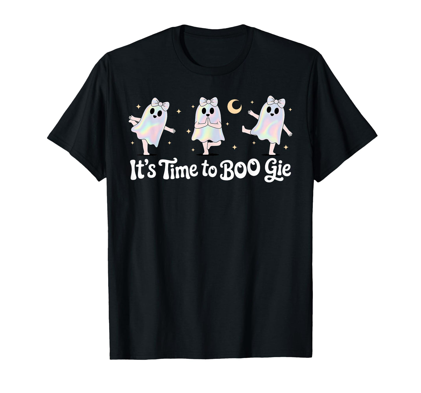 It's Time to Boogie, Girly Coquette Bow Ghost, Disco Ghost T-Shirt