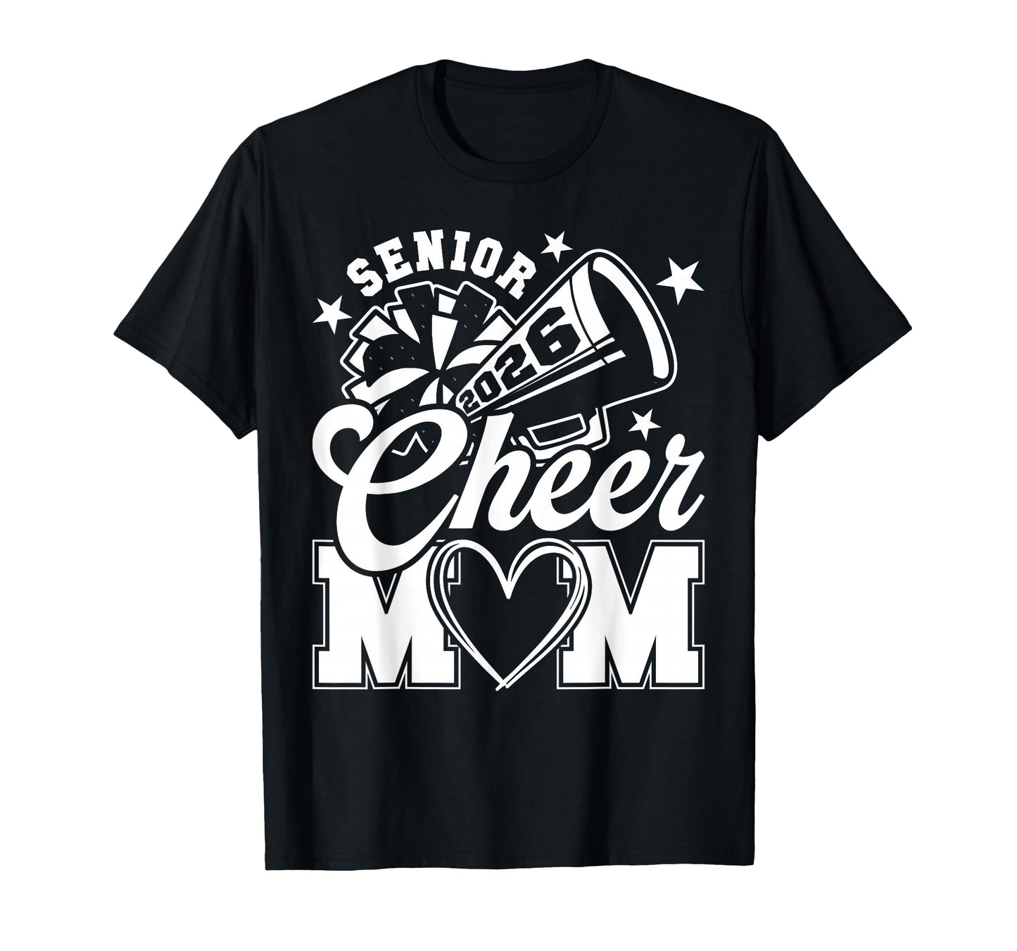 Senior Cheer Mom 2026 Proud Cheerleader Mom Class of 2026 T-Shirt