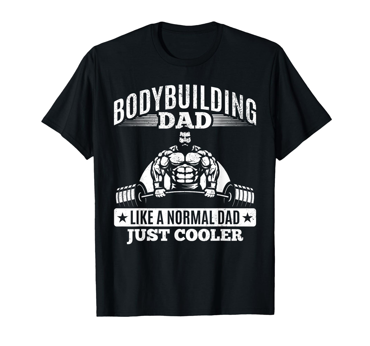 Powerlifting Daddy Training Fitness Gym Bodybuilding Dad T-Shirt